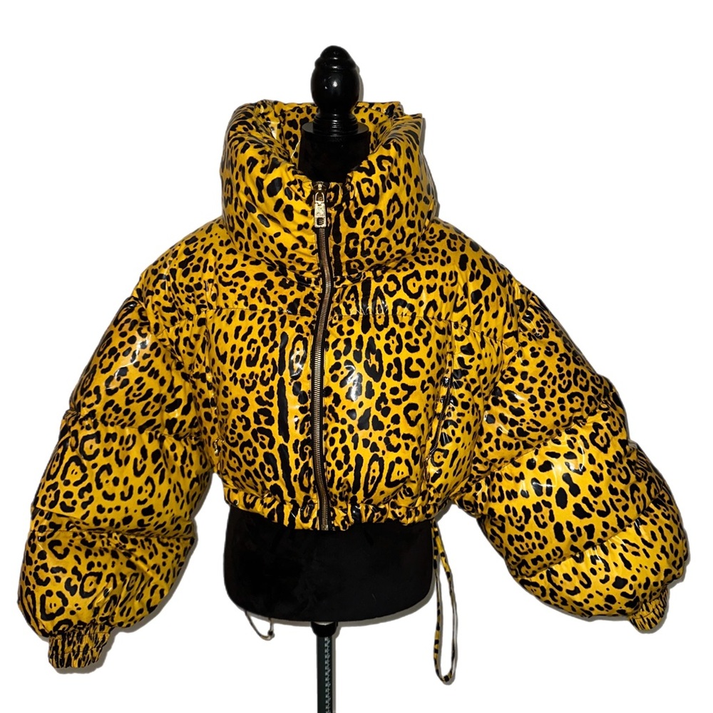 Dolce & Gabbana Cheetah Cropped Bomber
